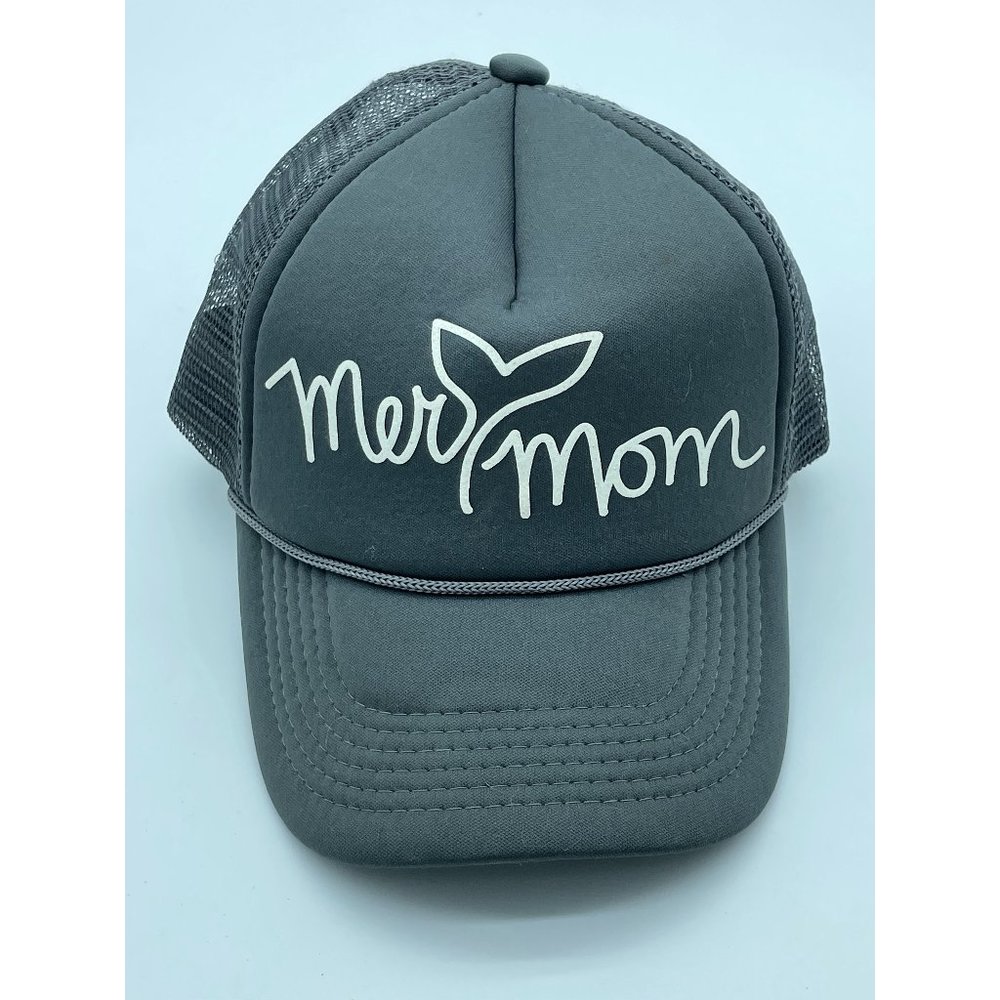 Mermom Grey Mesh Hat for Mom